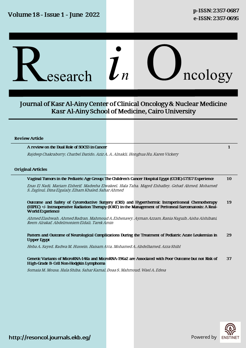 Research in Oncology