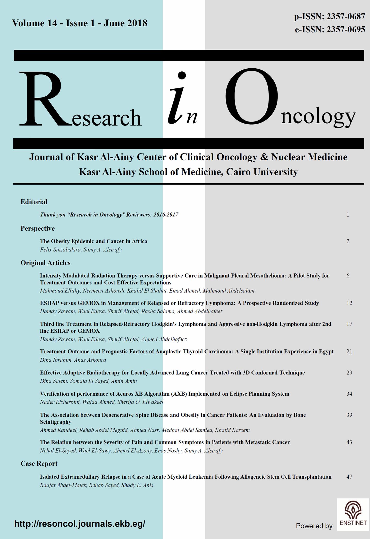 Research in Oncology